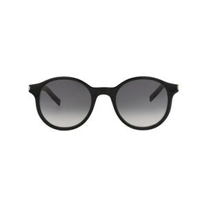 Saint Laurent Round-Frame Acetate Sunglasses Black Unisex-Adult